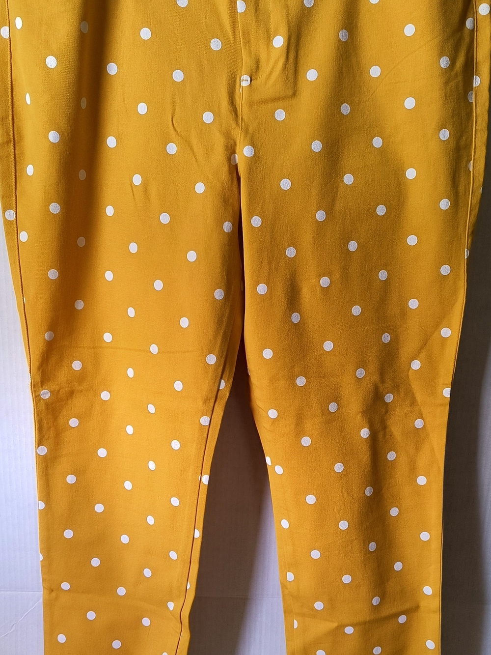 Old Navy Yellow Polka Dot Stretch Pants